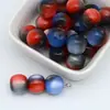 Resina Iridescente Contas Redondas Estilo Antigo Contas de Cintura Contas Soltas Fio para Pulseira Contas Cilíndricas Acessórios de Cabelo Olho de Gato Iridescente
