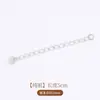 Cadena de extensión de acero de titanio, pulsera de perlas ajustable, cadena de extensión para collar, cadena para clavícula, cadena de cola, accesorios de cadena con cierre de langosta
