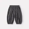 Calças de Verão Finas, Simples, Estilosas e Versáteis para Bebês e Crianças Pequenas, Calças Jogger Casuais, Roupa de Verão para Bebê, Calças Longas Frescas Anti-Mosquito