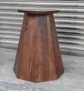 Soporte de pata de mesa redonda patas de mesa de madera maciza mesa de comedor base de mármol travertino pata de mesa cilíndrica irregular cono chino