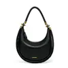 2025 Spring and Autumn Underarm Bag Fashion New Woven Dumpling Bag Cross-border Retro Half Moon Women's Bag Genuine Leather Crossbody Shoulder Bag
