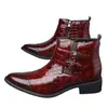 Amazon Moda Masculina Británica Zapatos de Cuero Puntiagudos de Caña Alta Estilo Coreano para Hombre Tendencia Estilo Británico Botines Cortos Martin 25721