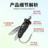 Montagem para Pesca com Mosca com Anzol, Linha de Pesca com Mosca, Anzol de Mosca, Isca Artificial, Tira Branca Pequena, Mosca Minnow, Isca Macia, Micro Isca Artificial