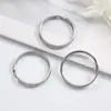 Llavero Anillo para Llavero Anillo Plano Anillo Plano Acero Inoxidable 304 Llavero Colgante para Coche Diversas Especificaciones Accesorios