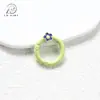 Fecho de Mola Redondo em Formato de Flor Acessórios para Joias DIY Argola de Mola para Chaveiro Argola de Conexão de Liga Pingente para Chave de Carro