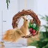 Nuevo Festival de Navidad Colgante de Ardilla de Simulación Colgante para Decoración de Árbol de Navidad Adorno para Arreglo de Escena Festiva