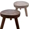 Taburete Creativo de Madera Maciza con Forma de Flor Mueble Taburete Sencillo de Tronco de Madera Taburete Pequeño Macetero para Balcón Banco de Mesita de Noche para Flores