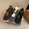 Sapatos Femininos Mary Jane Peludos Tendência Estilo Francês Retrô 2026 Outono e Inverno Novos Mocassins Planos Elegantes de Alta Qualidade para Uso Externo