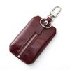 Bolsa de Moedas Estilo Boutique de Moda Couro Genuíno Couro Bovino de Primeira Camada Oleado e Encerado Porta-Chaves Universal Multifuncional para Carro