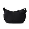 Bolsa transversal multicamadas prática e leve para mulheres, adequada para o trabalho e para o dia a dia, bolsa de ombro versátil, bolsa de tecido estilo coreano, casual e de grande capacidade, moderna