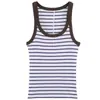Roupas femininas europeias e americanas transfronteiriças, populares no AliExpress, top canelado casual justo sem mangas