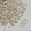 K9 Huazi 1:1 Champán 33 Facetas Pequeños Redondos Fondo Plano Diamante Lujo Accesible Lote Mixto Mini Diamante Joyería Destello DIY Arte de Uñas Diamante