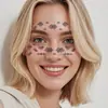 Pegatinas de maquillaje facial de escamas de sirena con purpurina nuevas transfronterizas, personalidad linda, pegatinas de tatuaje temporal para bola de vacaciones