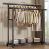 Perchero de pie para el hogar, dormitorio, balcón, dormitorio, tendedero simple, poste único, barra de secado interior
