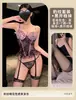 Lencería Sexy Pinyuan, Estilo Maduro, Estampado de Leopardo, Con Aros, Push-Up, Acolchado, Moldeador, Corsé de Ballenas, Ropa de Dormir de Deseo Puro para Mujer
