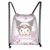 Nuevo paquete de dibujos animados de Sanrio Hello Kitty Kulomi, bonito bolsillo de gran capacidad, práctico bolso de almacenamiento para estudiantes de primaria.
