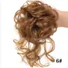 Postizo de Moño Perezoso Estilo Europeo y Americano para Mujer, Moño de Cabello Largo Natural y Esponjoso, Peinado de Moño Desordenado