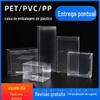 Caixa Transparente Personalizável para Pet Probiótico de Café Caixa Retangular de Plástico PP Fosco para Exibição de Alimentos e Brinquedos