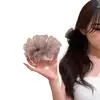 Grampo de Banana em Rede para Penteados, Acessório de Cabelo Suave e Elegante para Mulheres, Presilha de Cabelo Floral, Ornamento de Cabelo com Estilo Puro e Atraente