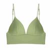 0053 ropa interior de algodón grande sin espalda tirantes finos sexy europeos y americanos sujetador de algodón acanalado fino cómodo para mujer