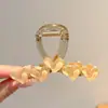 Novo Estilo de Verão Grande Presilha de Cabelo Triangular para Mulheres, Grampo de Cabelo de Alta Qualidade e com Volume para a Parte de Trás da Cabeça, Acessório de Cabelo de Renda