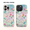 Mar de Flores Adecuado para Funda de Teléfono Apple 17/16 Pro Max Funda de Película iPhone 15 Funda Dura 14 13 Unisex 12 Modelo Popular