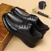 Zapatos de hombre Woodpecker, nuevos zapatos casuales de cordones de cuero para primavera y otoño, zapatos de cuero genuino para hombres de mediana edad y ancianos