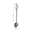 Cuchara de café de acero inoxidable 304 de Amazon transfronteriza, cuchara mezcladora creativa con forma de ala, cuchara para postre helado, cuchara de regalo