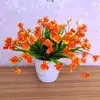 Flores artificiais Phalaenopsis flores falsas decoração sala de estar mesa de jantar arranjo de flores flores plantas verdes pequeno bonsai ornamentos decorações internas e externas