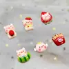 Celebridade da Internet Porco Rosa Desenho Animado Acessórios para Unhas Morango Fofo Estéreo Porco Bebê Resina DIY Acessórios de Unha Usáveis