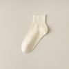 Calcetines Cortos Desodorantes de Algodón Puro Fino de Verano para Mujer, Sin Costuras, Versátiles, para Maternidad, Blancos, Calcetines de Algodón para Primavera y Otoño