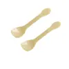 Colher Transparente Descartável Individual de Plástico Pequena Mini Colher de Degustação Colher para Iogurte Colher para Sorvete Colher para Pudim Atacado