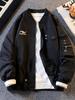 Vibras de la Calle Principal Traje de Béisbol Americano Vintage Chaqueta Cargo Casual Holgada de Marca Moderna para Hombre Primavera y Otoño Chaqueta de Aviador