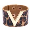 Pulsera de Cuero de PU de Moda para Mujer, Joyería de Pulsera con Letra V, Accesorio de Mano Personalizado de Diseñador, Estilo de Nicho de Lujo Ligero