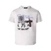 Camiseta Casual de Rua Retrô Americana com Estampa de Letras de Manga Curta para Homens e Mulheres, Versátil de Caimento Solto Vintage com Gola Redonda, Tendência