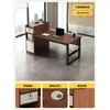 Set de escritorio y silla moderno y sencillo para personal de oficina, estación de trabajo individual con cajón, escritorio para computadora
