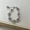 Lujo Ligero Elegante Temperamento Transparente Collar Pulsera de Perlas Redondas Moda Tendencia Sensación de Gama Alta Estilo Cool ins Accesorios de Nicho