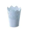 Suministros del Fabricante Macetas de Hierro Huecas con Borde de Encaje, Macetas para Plantas en Stock, Jarrones Minimalistas Modernos de Arte en Hierro