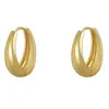 Pendientes Versátiles Minimalistas Geniales Estilo Coreano para Mujer, Aros de Lujo Ligero, Accesorios de Oreja de Personalidad Vintage de Alta Gama