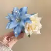 Presilha Lateral de Cabelo Flor Plumeria Estilo Férias Grampo para Franja Lado da Praia 2026 Novo Modelo Borboleta Orquídea Presilha Bico de Pato para Mulheres