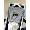 Camiseta Feminina Estilo Coreano Tendência Slim Fit Algodão Gola Redonda Manga Curta, Moda Verão 2026