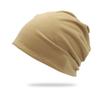 Gorro de punto holgado de color liso, estilo nuevo, transfronterizo, gorro de punto popular de doble capa, gorro fino posparto, gorro para clima frío, venta al por mayor