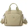 Bolsa de Mão de Grande Capacidade Feminina Casual Moda Tecido de Nylon Bolsa de Ombro Transversal Leve Multicamadas Lona Impermeável Bolsa Feminina