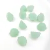 Vagem de Semente de Lótus Verde de Vidro Imitação de Jade Acessórios DIY, Fivela da Paz, Pingente de Pulseira Colar Contas Soltas, Grampo de Cabelo Estilo Antigo