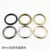 Accesorios de herrajes para equipaje anillo fundido a presión anillo sin costura hebilla de conexión anillo circular sin costura diámetro interior 3,8 cm