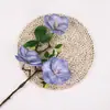 3 Flores Artificiais de Magnólia de Chá para Decoração de Café, Flores de Seda para Cenários Populares de Fotos, Flores Artificiais para Arranjo de Mesa de Jantar em Casa