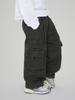 Ropa de Invierno para Niños 2024 Nuevo Pantalón Grueso de Trabajo para Niños Guapos Jeans Suaves de Terciopelo de Una Pieza para Niños Grandes a la Moda