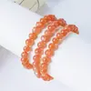 Pulsera Runya Crystal Natural Grado 7A Piedra Solar Perla Redonda Piedra Lunar Naranja Cuentas Sueltas Cuentas Enfiladas Fábrica Venta al por Mayor