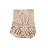 Calcinha de Renda Tingimento de Barriga Cintura Alta Feminina Sem Marcas Levanta Bumbum Tingimento Forte Modelagem de Barriga Pequena Roupa Íntima Básica de Seda Gelada