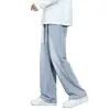 Jeans de Hombre Verano 2026 Nuevo Estilo Coreano Modernos Holgados Casuales Versátiles de Pierna Ancha Rectos Pantalones Ropa de Hombre